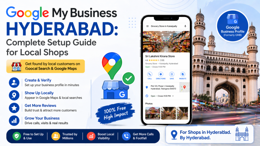 Google Business Profile setup guide for Hyderabad local shops with Google Maps visibility