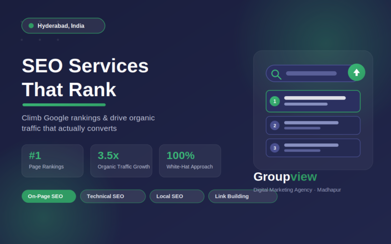 SEO Services in Hyderabad Groview Solutions