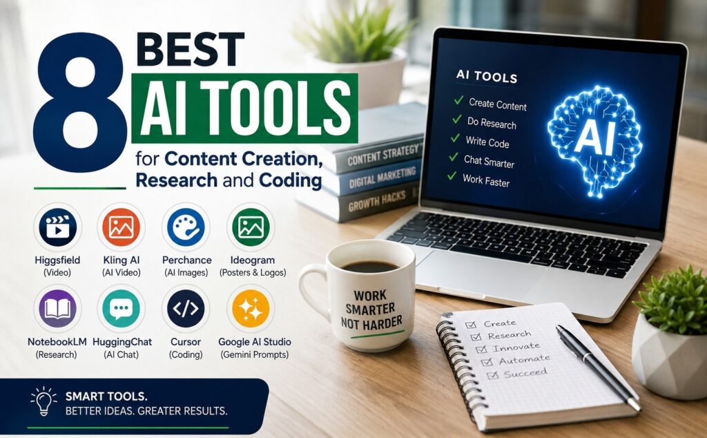 8 Best AI Tools for Content Creation, Research and Coding